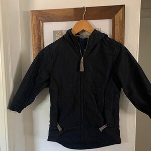Kids Hooded Zip Rain Jacket